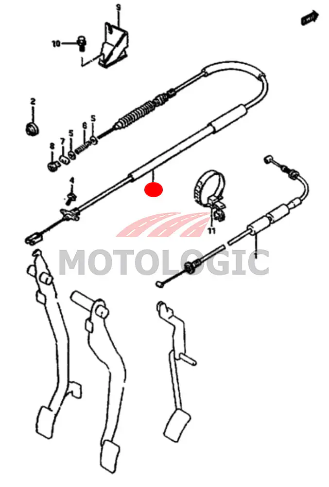 CLUTCH CABLE SUZUKI SAMURAI SERIES - Master