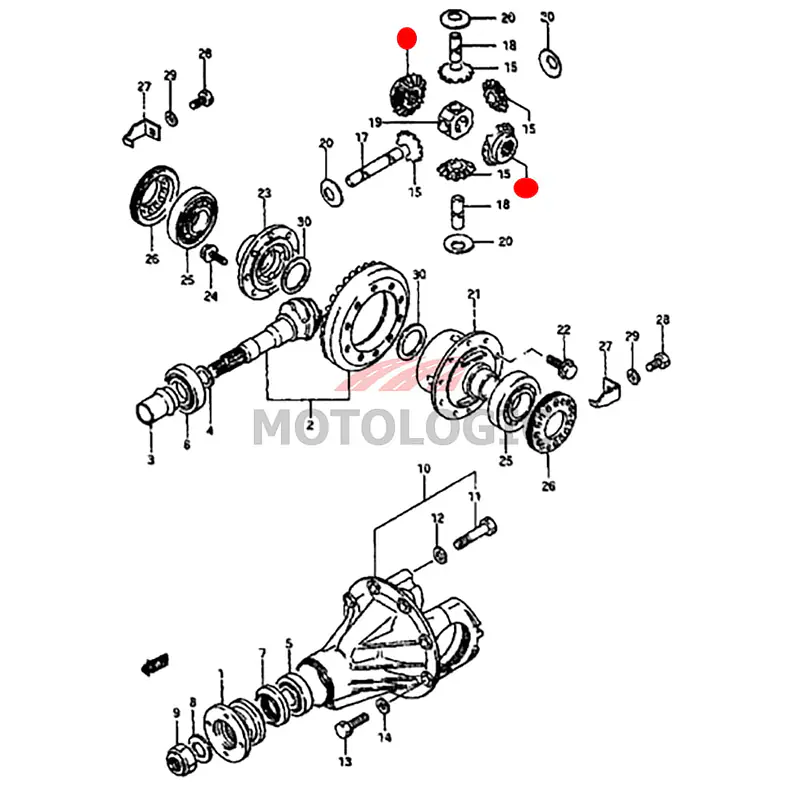 DIFFERENTIAL GEAR SUZUKI SAMURAI SERIES - Master