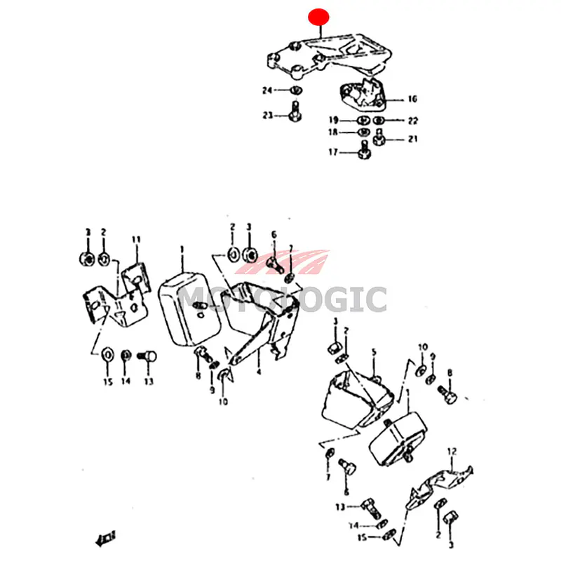 ENGINE MOUNTING REAR BRACKET SUZUKI SAMURAI SERIES - Master