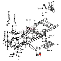 CHASSIS BODY MOUNTING BOTTOM SUZUKI SAMURAI SERIES - Master