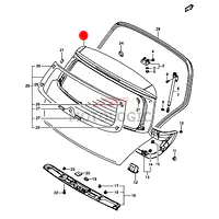 BACK DOOR PANEL SUZUKI SWIFT SERIES - Master