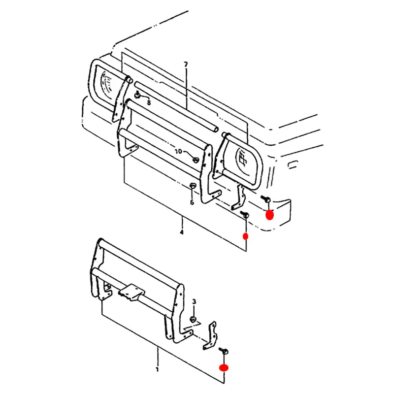 WINCH STAY BOLT SUZUKI SAMURAI SERIES - Master