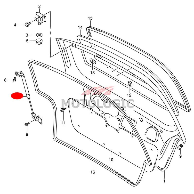 BACK DOOR BALANCER LEFT SUZUKI ALTO SERIES - Master